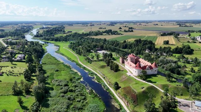Bauska Drone Footage, Latvia
