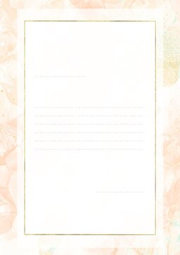 Beige Watercolor Stationery