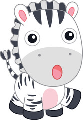 Obraz premium Cute zebra