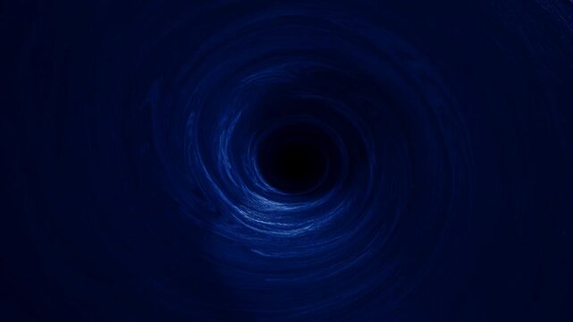 Futuristic blue vortex tunnel animation, swirling abstract energy background, dark circular portal loop for sci fi intro