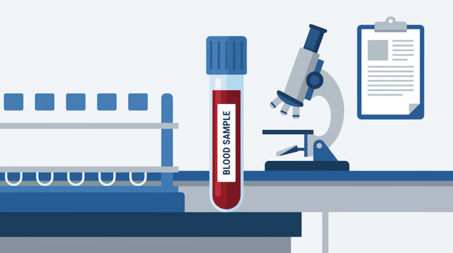 Blood Test Tube Laboratory Sample