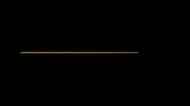 Minimal dark background video with thin gold horizontal line, elegant abstract black backdrop, luxury banner header design