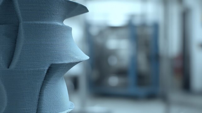 Industrial 3d printing technology producing complex prototypes for engineering and product design, showcasing the layer by layer manufacturing process of modern objects