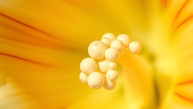 gibberellin. Macro view of tiny pearl-like ovules inside a lily's ovary, intricate biological detail. gardening catalogs, home-decor guides, designed for gardening and botanical catalogs.