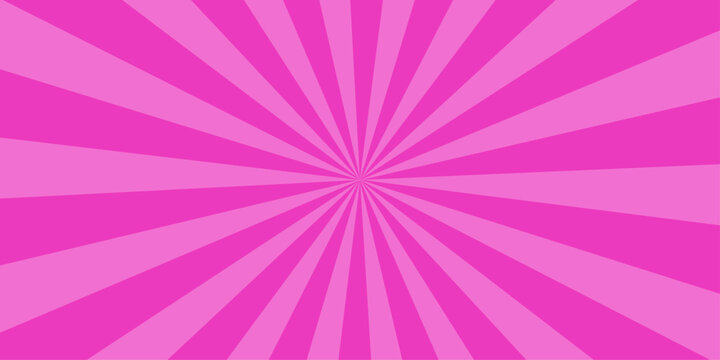 Abstract burst of radiant pink rays emanating from a central point, evoking energy and vibrancy. The geometric pattern of lines converges to a focal point.