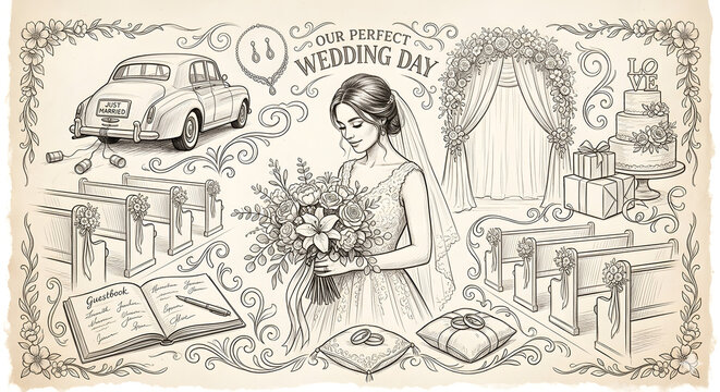A happy woman's wedding