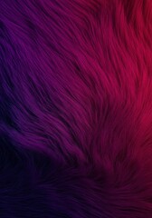 Fototapeta premium A luxurious and vibrant abstract backdrop featuring soft, fluffy faux fur fibers in intense shades of violet, magenta, and deep indigo, synthetic, fashion, lavender