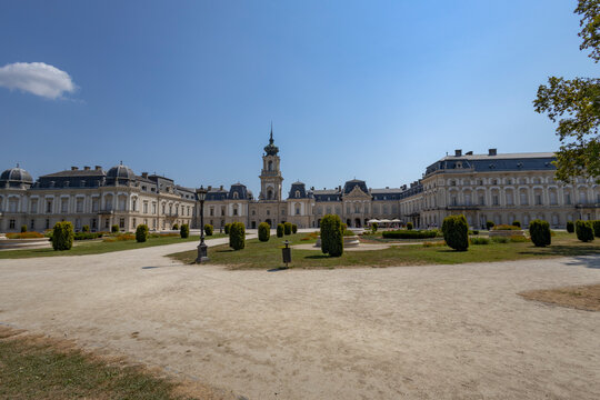 KESZTHELY, HUNGARY, JULY 17, 2024 - Festetics Palace in Keszthely, Hungary, Europe
