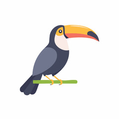 Obraz premium Stylized Toucan Bird Illustration