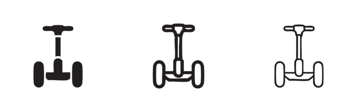 Segway Self-Balancing Scooter Icon Set
