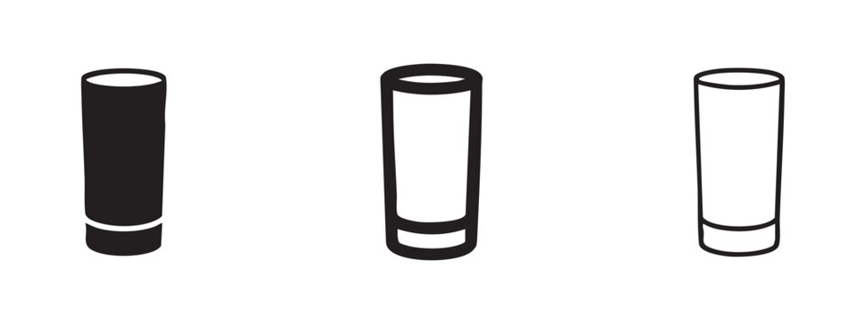 Cylinder barrel icon, container and storage vessel