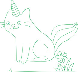 Unicorn Coloring Page For Kids © Jaynal