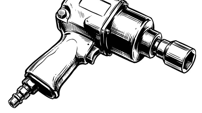 Pneumatic drill machine tool.