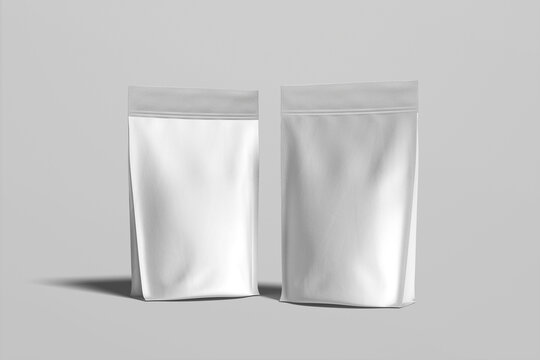 Coffee Bag Pouch Blank Mockup