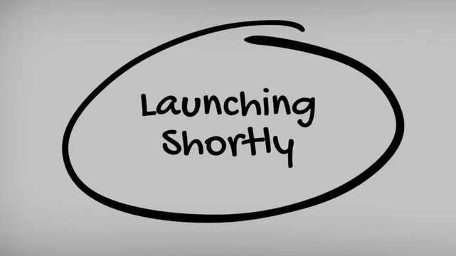 Launching Shortly Hand Writing Text on Glass Screen