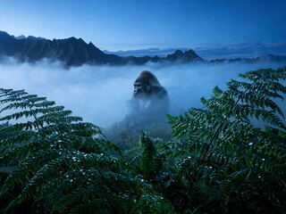 Fototapeta premium Bwindi Forest Landscapes and Mountain Gorillas