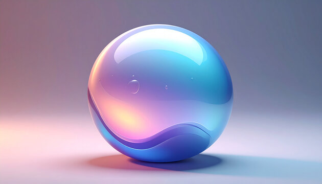 Abstract glossy sphere