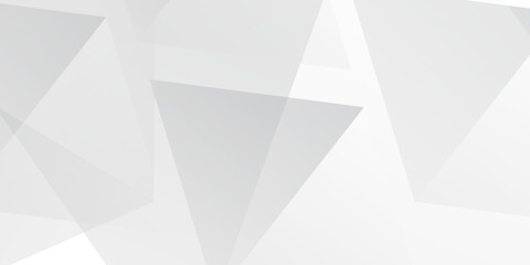 Fototapeta premium White and grey background Corporate technology modern design Pattern style geometric Abstract modern background. Abstract white and gray triangle shape vector background. decoration white pattern. 