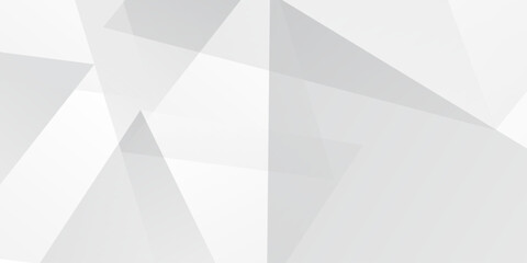 Obraz premium White and grey background Corporate technology modern design Pattern style geometric Abstract modern background. Abstract white and gray triangle shape vector background. decoration white pattern. 