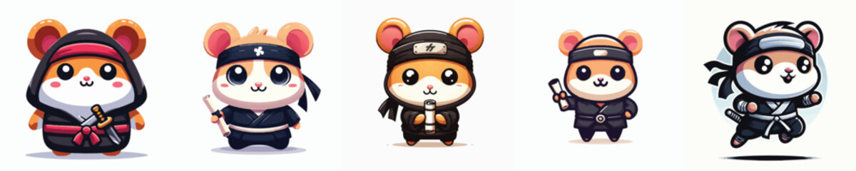 Vector of hamster ninja © FirdianKrisna
