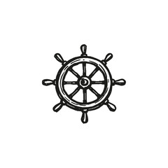Ship Wheel Vector © Bamby