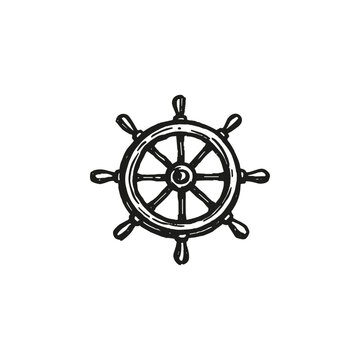 Ship Wheel Vector