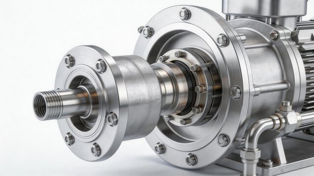Metallic industrial pump component