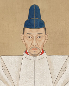 烏帽子を被った豊臣秀吉（生成AI）