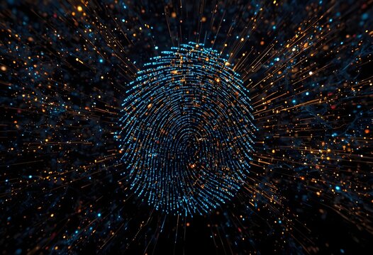 Digital Fingerprint Security and Identity Verification with Futuristic Technology
