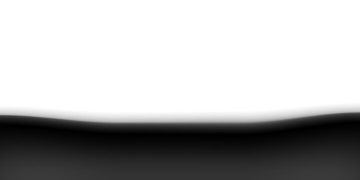 Horizontal Smooth Black Charcoal Dark Wavy Lower Third Bottom Fade to Transparent Overlay, PNG
