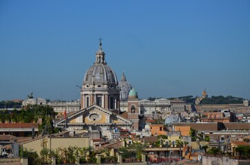 Obraz premium The Basilica of SS. Ambrose and Charles on the Corso in Rome