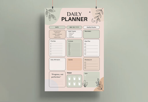 Daily Planner Template