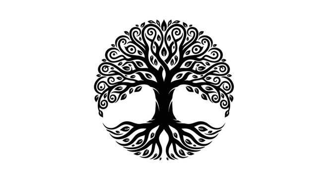 Decorative tree of life vector illustration