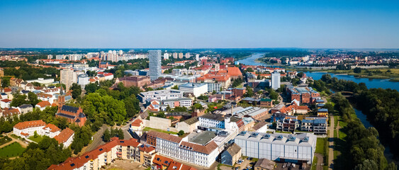 Frankfurt (Oder), Brandenburg, Luftbild © CLHuetter