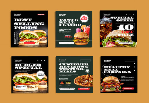 Creative Food Social Media Post Design