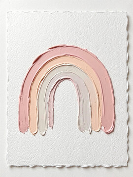 The rainbow-shaped texture of pink and lavender