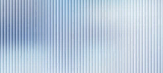 Glass texture background with soft blue gradient, vertical ripple lines and frosted translucent effect. Minimalist icy tone distortion, reeded blur surface. Vector illustration © Rafi