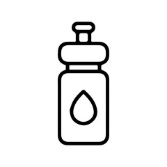 Fototapeta premium Water bottle icon outline