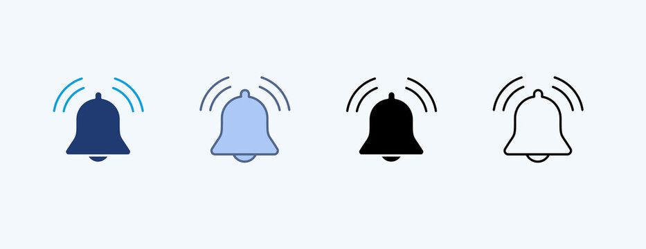 Notification Multiple Icon Illustration Vector