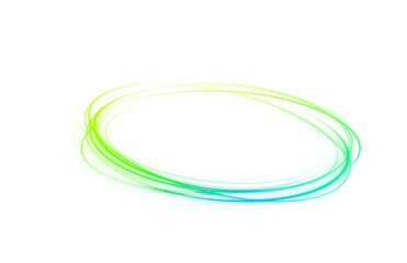 Naklejka premium Bright electric flare with sparkling trails, glowing rings, twirling objects, and radiant motion, designed for vector illustrations, fantasy art, and decorative digital compositions