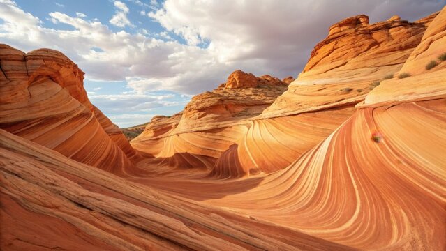 Hoodoos in sandstone rock formation