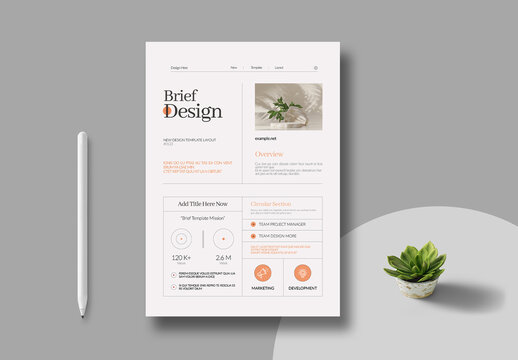 Brief Design Template Layout