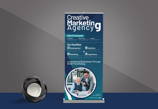 Creative Business Rollup Banner Design Layout