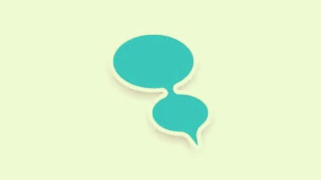 a yellow speech bubble, perfect for text and dialogue animations.