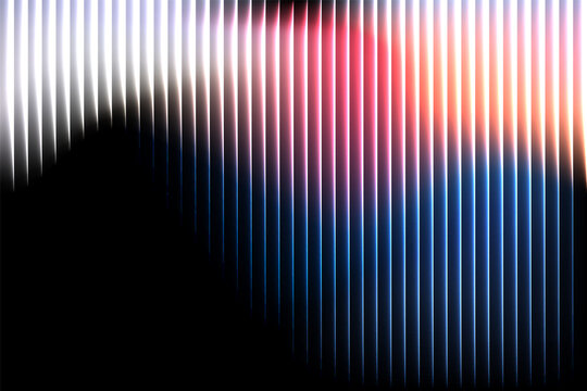 Abstract glowing vertical light waves with blue red gradient spectrum futuristic digital motion technology background