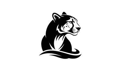 Black and white cheetah logo © Farelious