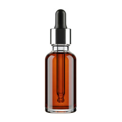 Naklejka premium Brown glass essential oil dropper bottle