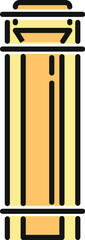 Naklejka premium Roman column representing ancient architecture and historical design