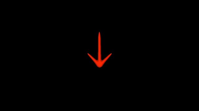 Red arrow pointing down