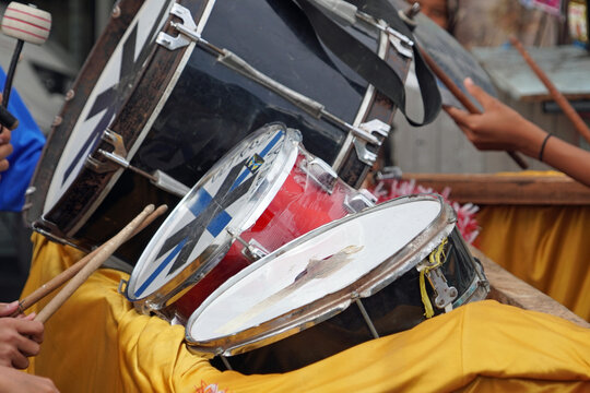 Traditional drums for Idul Fitri celebration
